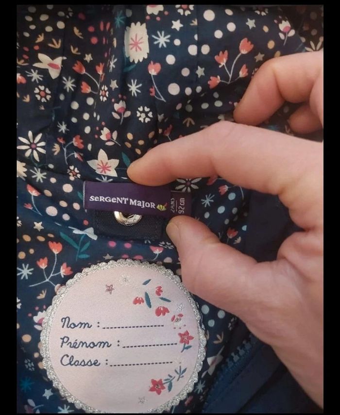 Manteau 2 en 1 bleu marine taille 2 ans 92 cm - photo numéro 4