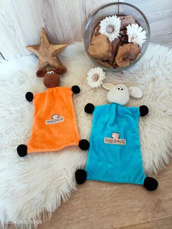 Lot de 2 doudou brioche