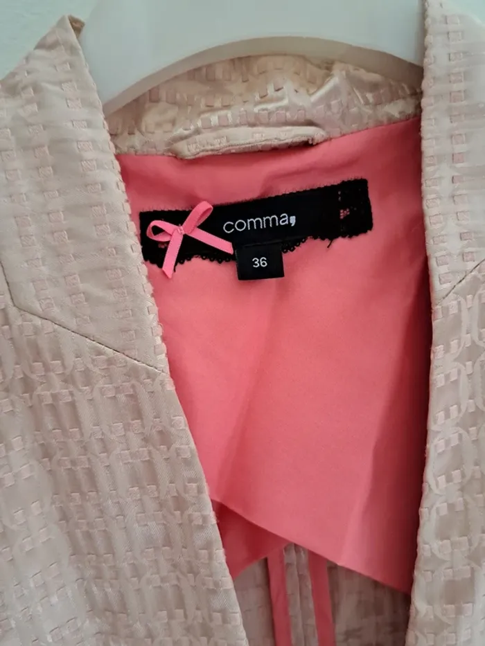 Veste Blazer rose gold - taille 36 - Comma - élégant classe - photo numéro 2