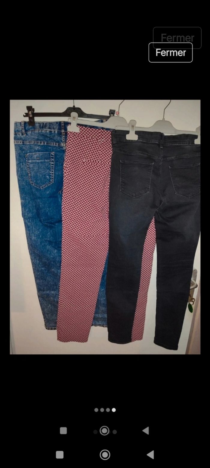Lot 3 pantalons taille 40 - photo numéro 5