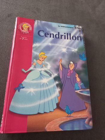 Livre bibliotheque rose cendrillon 7 8 ans disney