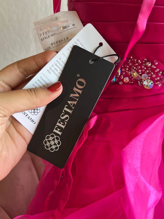 💗 Robe bustier courte fuchsia – Taille 38 – Neuve avec étiquette 💗 - photo numéro 10