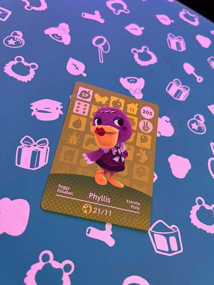 Carte Amiibo Animal Crossing - Série 3 - 205 - Élisabec