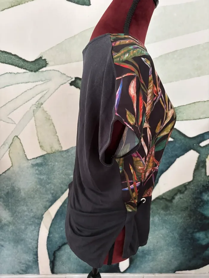 T shirt top camaïeu tropical femme - photo numéro 3