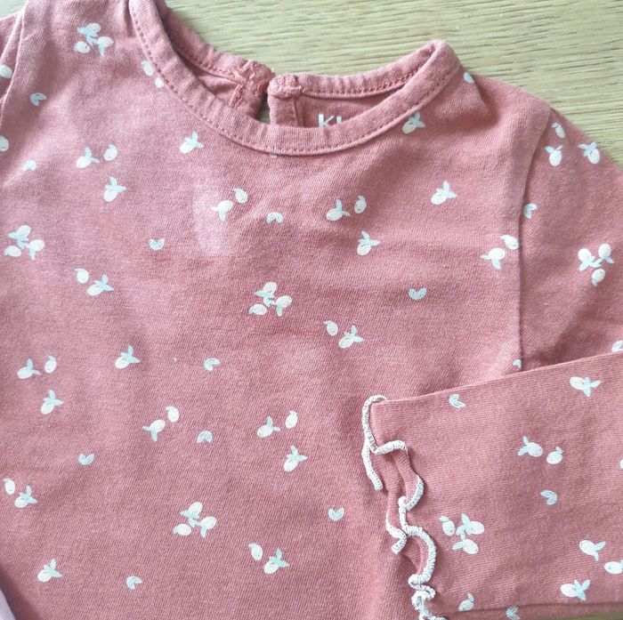 🩷 Ensemble tee-shirt ML et bas de jogging 3mois Kiabi #emyfleury_3moisfille - photo numéro 3