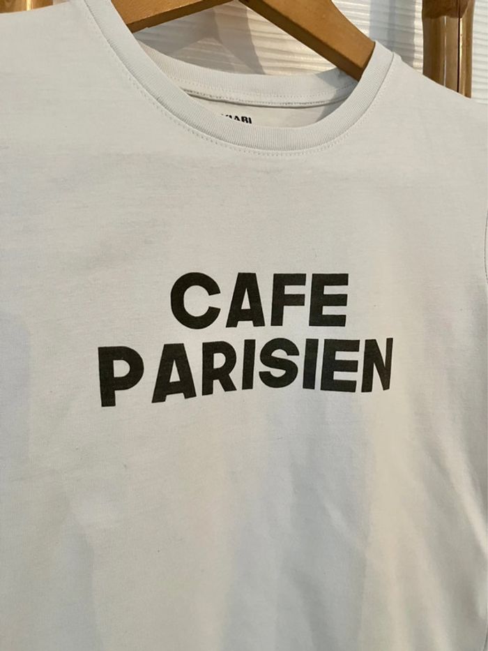 T-shirt à message taille XS - photo numéro 2