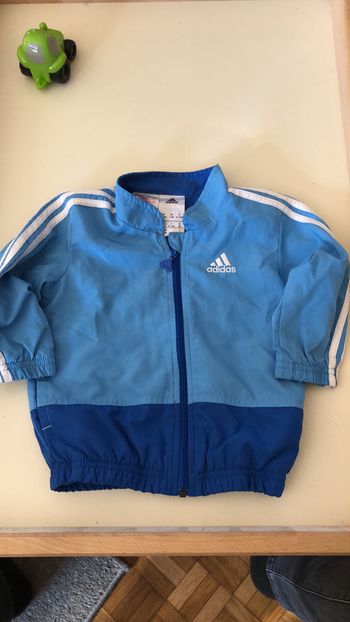 Veste adidas bleu 9-12 mois