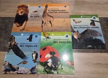 Lot de 13 livres annimaux atlas