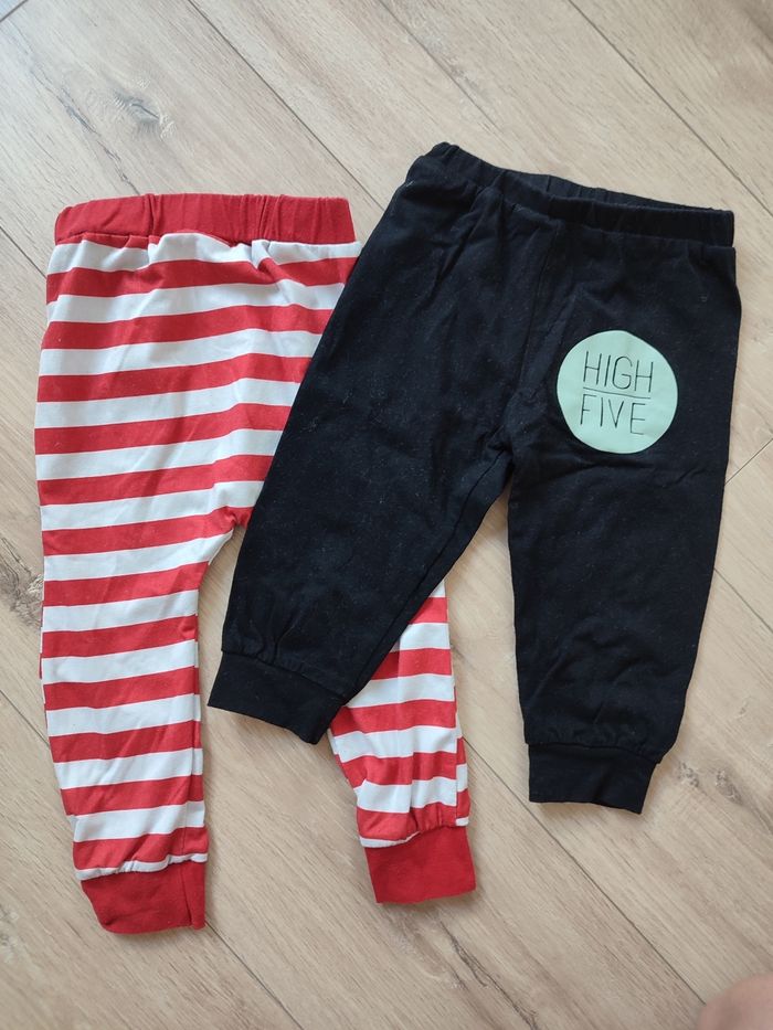 Lot 2 leggings 9-12 mois