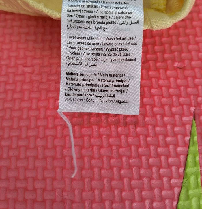 Legging jaune, gémo, taille 6 mois (68 cm) - photo numéro 4