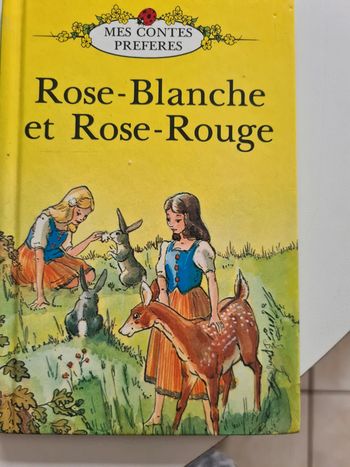 Petit livre rose blanche et rose rouge