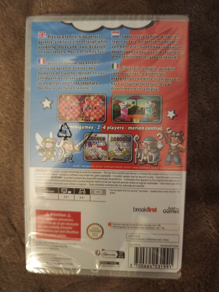 Jeux Nintendo switch parents contre enfant envoie rapide neuf sous blister - photo numéro 2