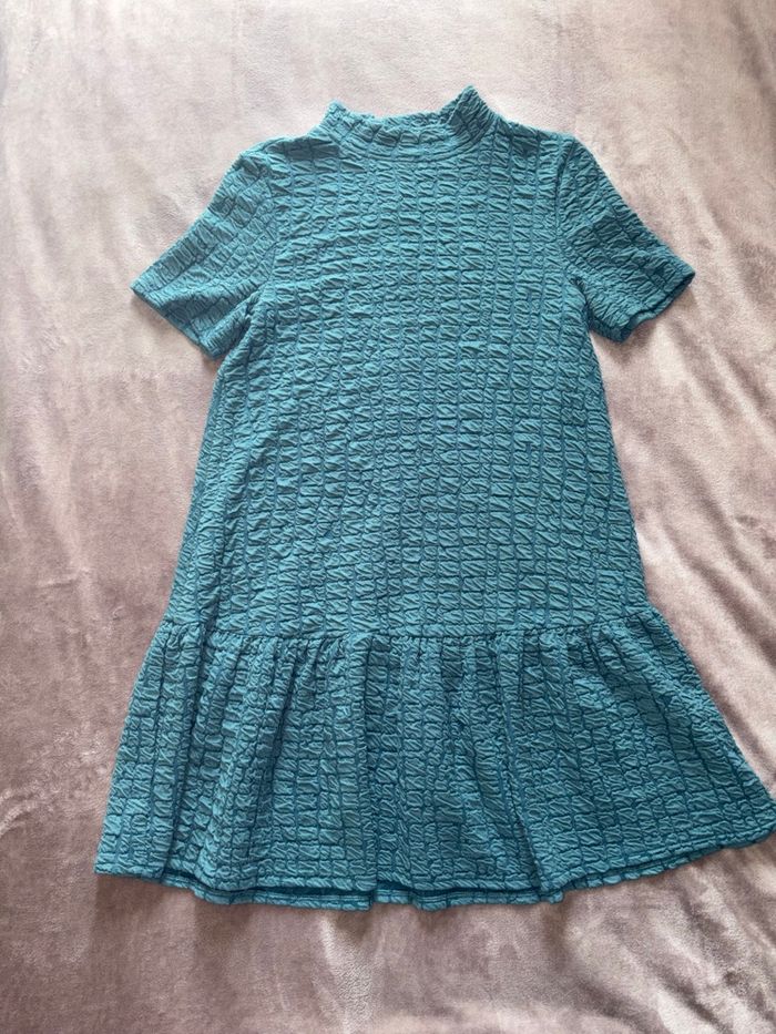 Robe Zara taille S couleur turquoise en très bon état. - photo numéro 2