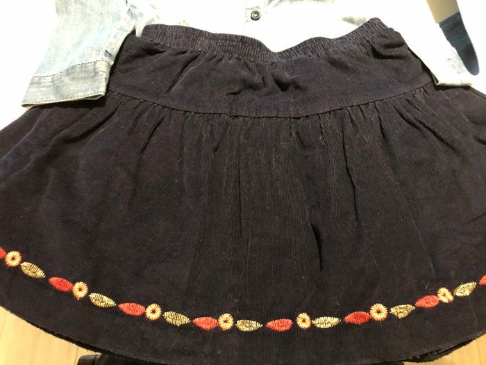 Lot jupe et chemise en jean - photo numéro 2