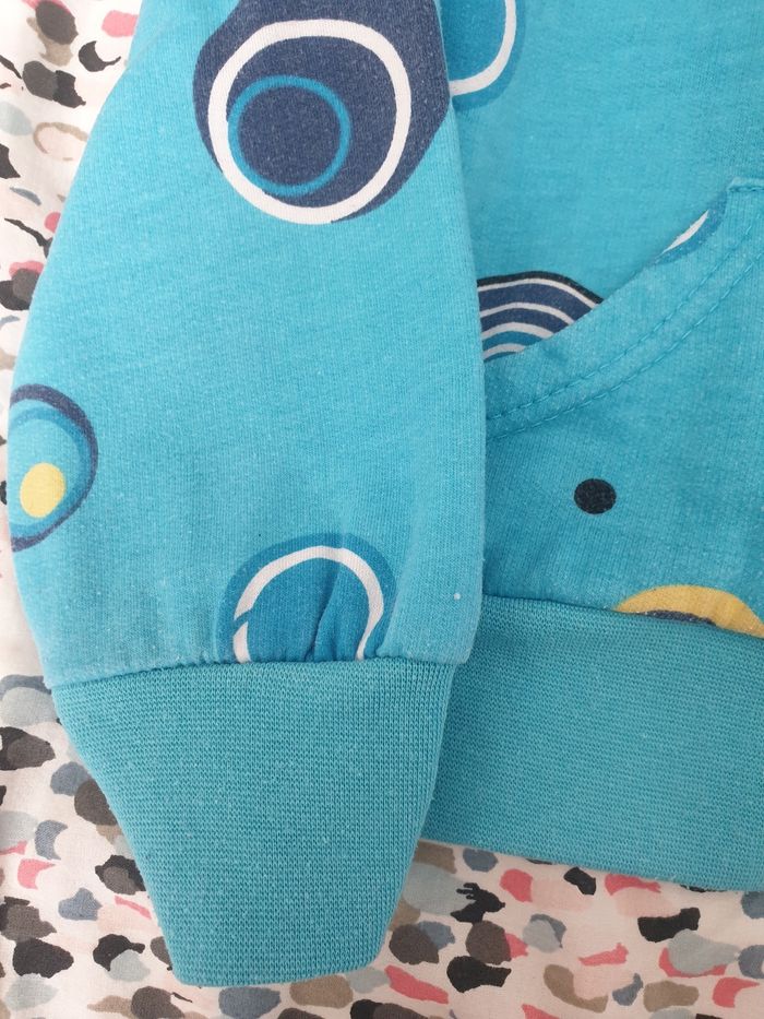 Gilet sweat chaud bleu 4 ans - photo numéro 3