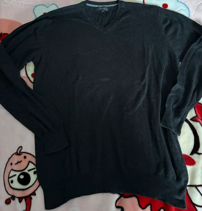 Pull col V homme