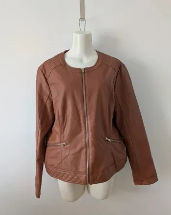 Veste zippée marron - Blancheporte - taille 48