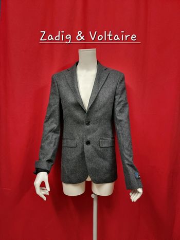 Zadig & Voltaire blazer Viks wool gris * T44 * unisexe