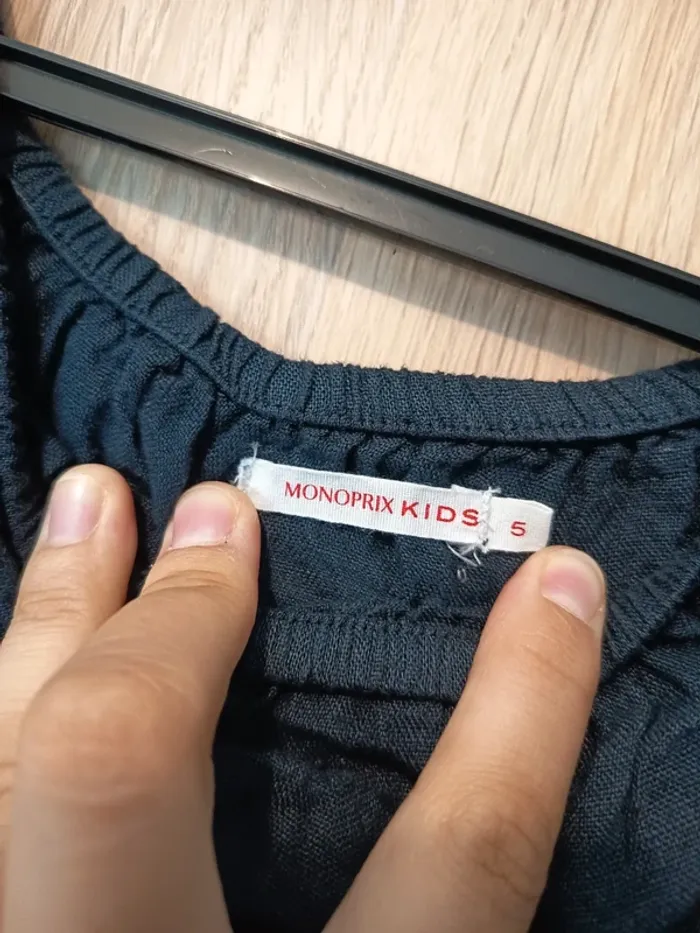 Robe bleu marine monoprix kids - Taille 5 - photo numéro 4
