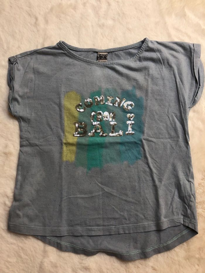 Lot 8 ans fille pantalons et tee-shirts - photo numéro 9