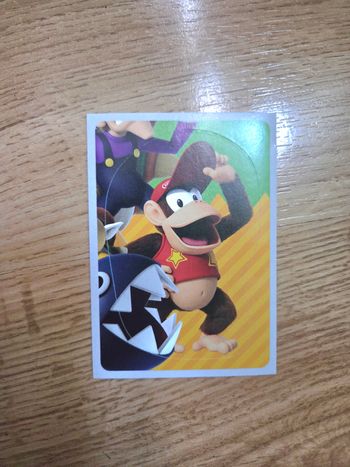 Carte Panini officielle de la collection Super Mario