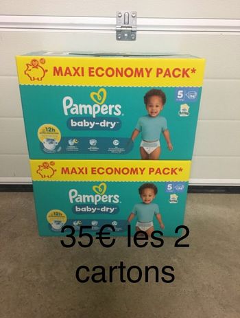 188 couches Pampers baby dry taille 5