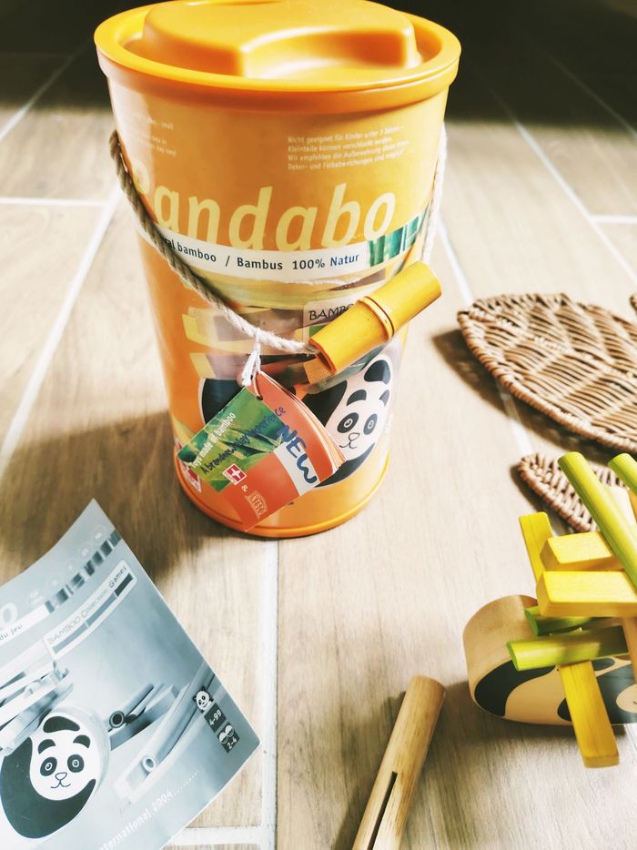 🐼Jeu de dextérité Pandabo avec rondins de bambou marque Hape - photo numéro 3