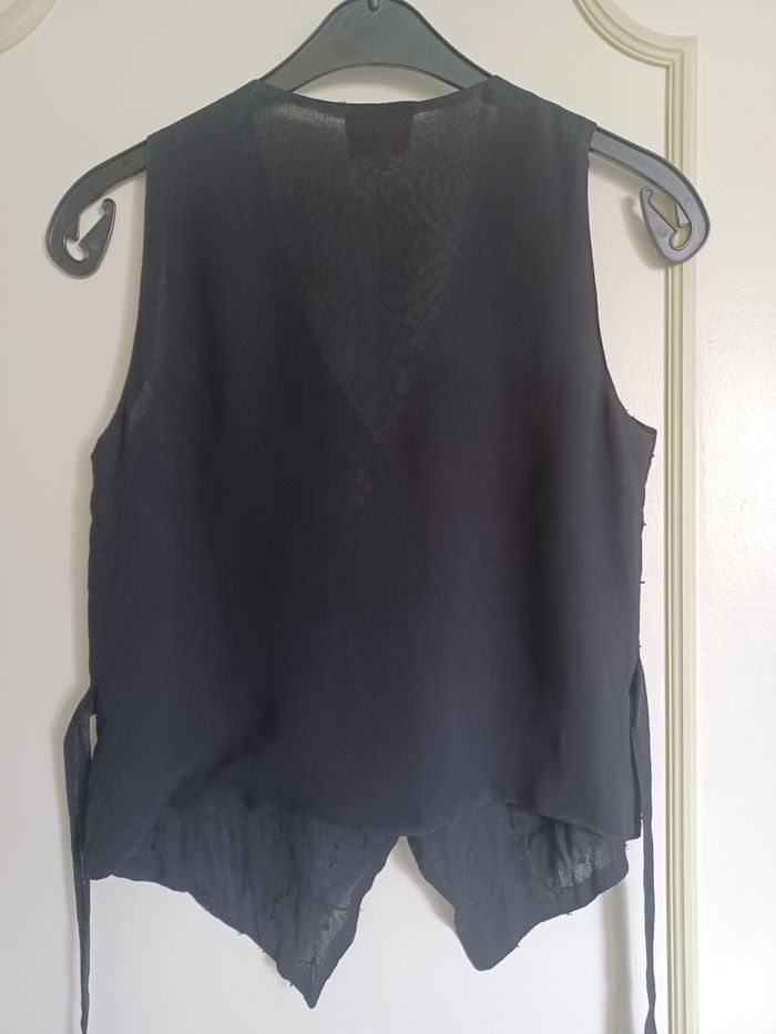 Gilet sans manche noir Renée Derhy Taille S - photo numéro 2