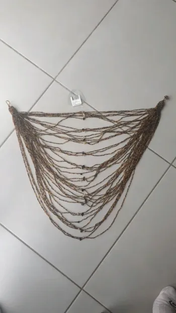 Collier marron petites perles