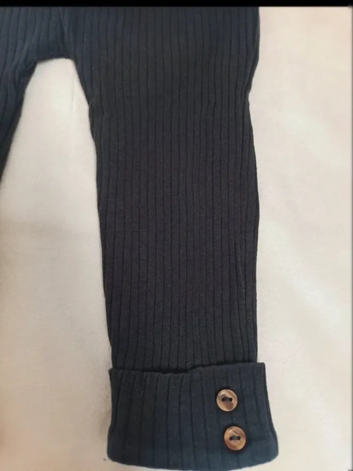 Legging côtelé gris Kiabi fille 18 mois - photo numéro 2