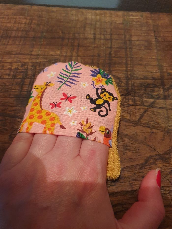 Débarbouillettes safari jaune - photo numéro 3