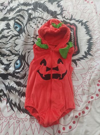 Costume halloween citrouille bebe 18/24 mois
