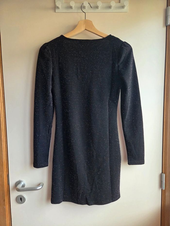 Robe noire à paillettes neuve inside - taille s - photo numéro 5