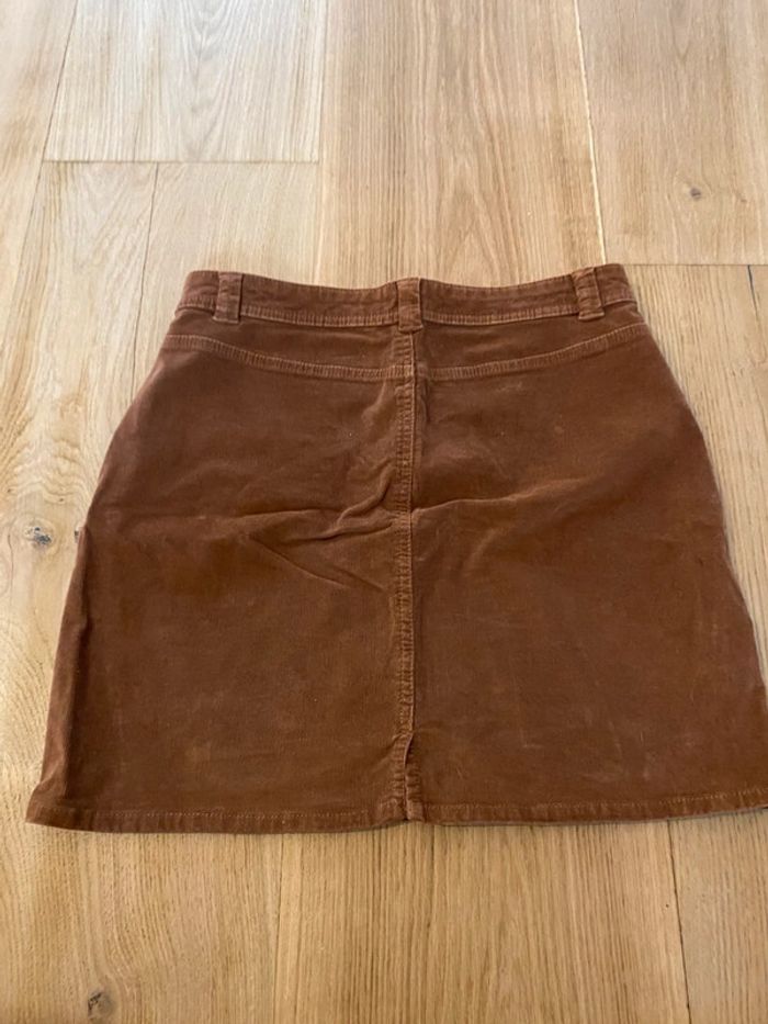 Jupe en velours marron Kiabi - photo numéro 5