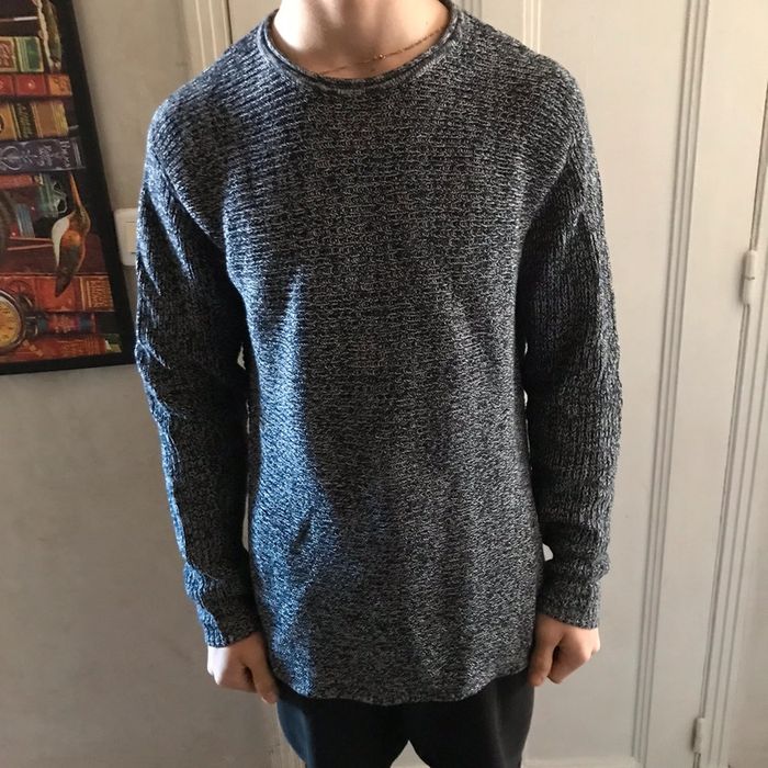 Pull gris chiné marque Only & Sons taille M - photo numéro 4