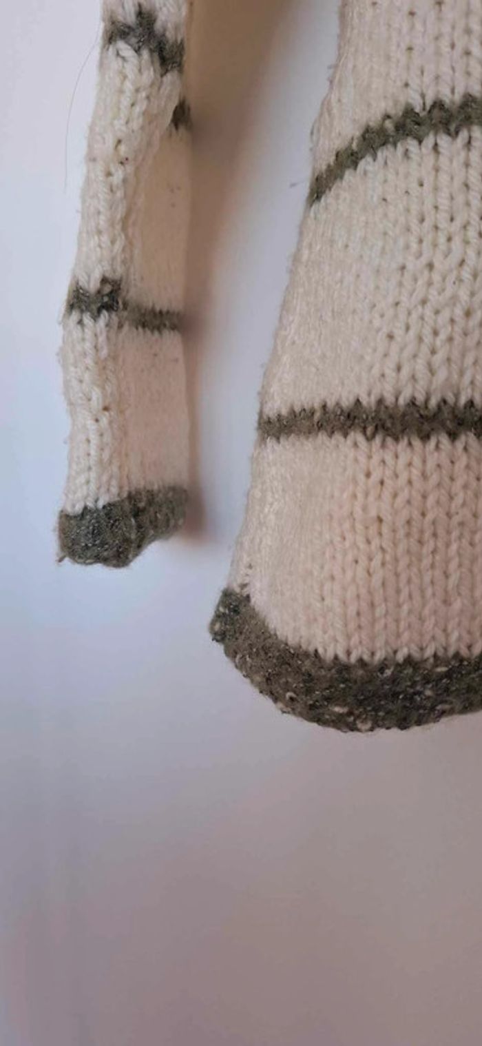 Pull rayé fait main - photo numéro 4