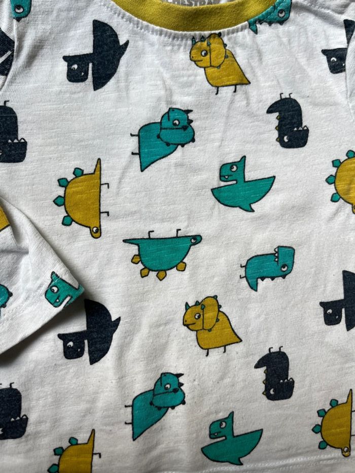 Teeshirt manches longues orchestra dinosaures 12 mois - photo numéro 3