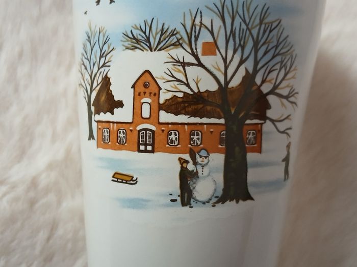 Mazagran motif "Hiver" *faïence - photo numéro 6