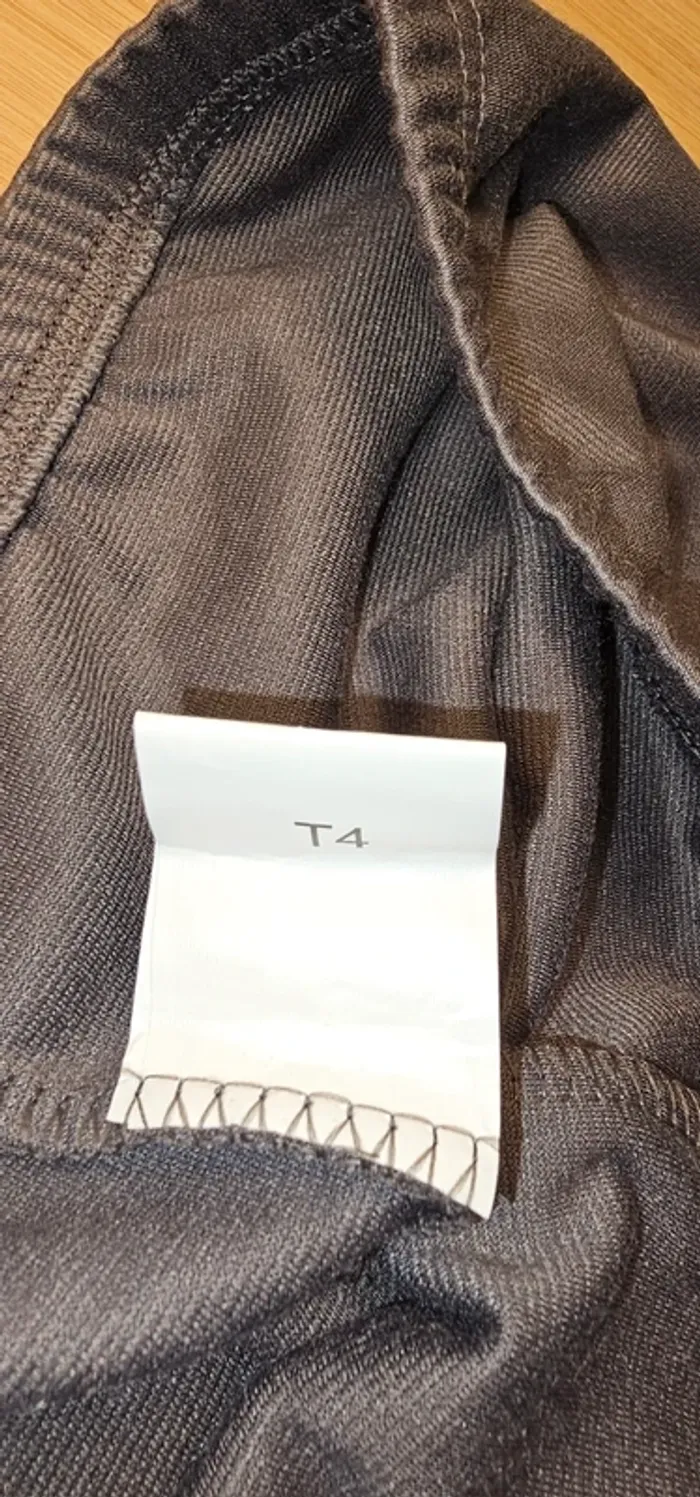 Legging pantalon slim gris T:4 équivalant L - photo numéro 5