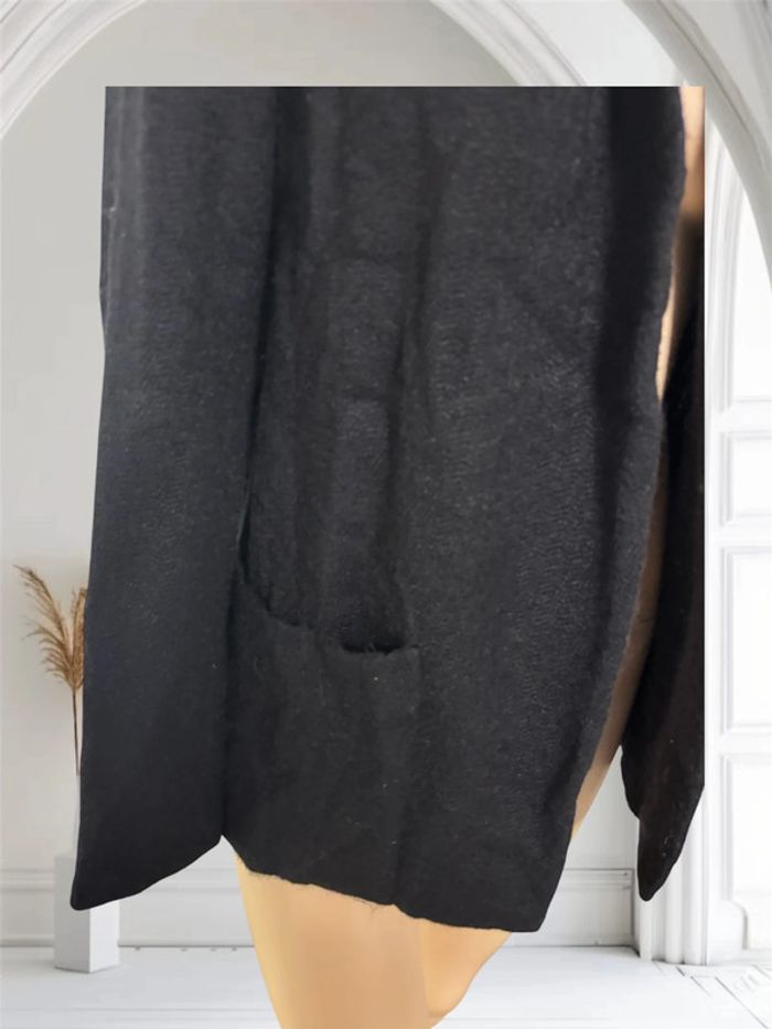 Veste noir taille M en cachemire coupe droite forte-forte - photo numéro 7