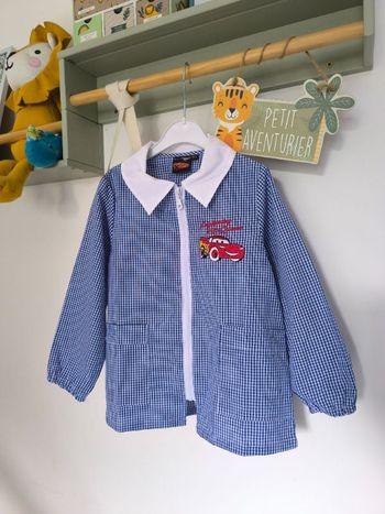 Tablier blouse vichy cars