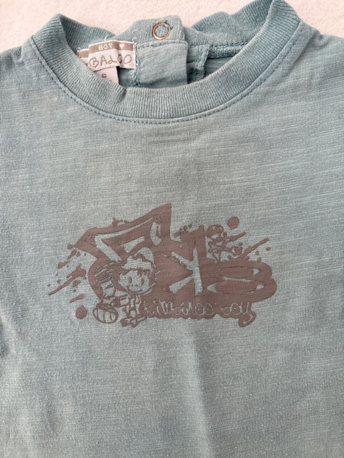 Tee shirt coloré 6 mois - photo numéro 2
