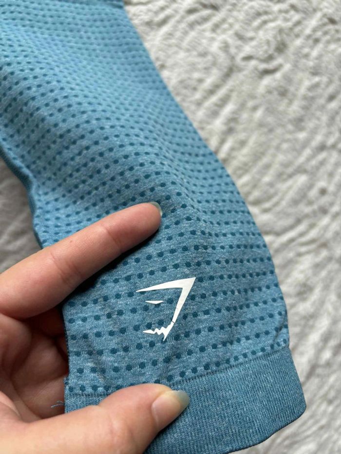 Ensemble Gymshark Vital Seamless – Brassière Legging taille haute Bleu Turquoise M/38– Comme Neuf - photo numéro 16