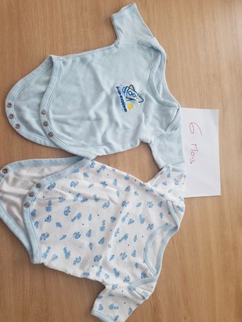 Lot 2 bodies bébé garçon