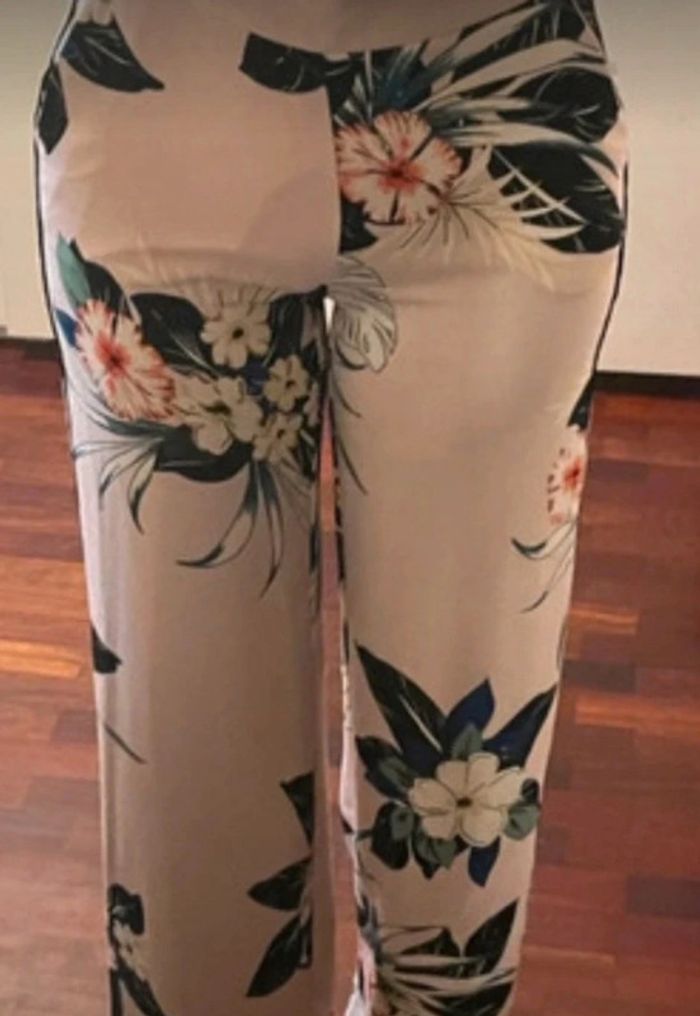 Pantalon fluide fleuri "Zara" - photo numéro 2