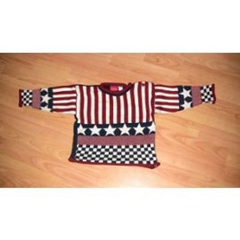 Pull rouge bleu et écru 2 ans mixte Kiabi