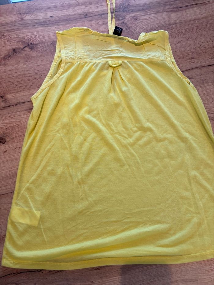 Débardeur jaune femme H&M taille S - photo numéro 2