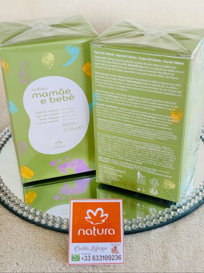 Lot 2 eau de toilette pour bébé Natura Mamãe e bebê - photo numéro 2