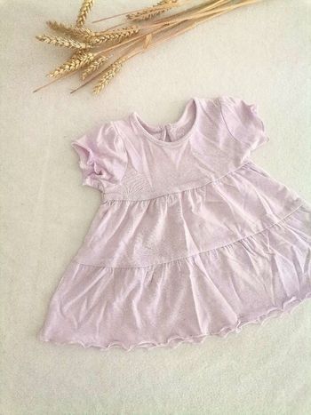 Petite robe manches courtes couleur lilas Primark 3mois/62cm