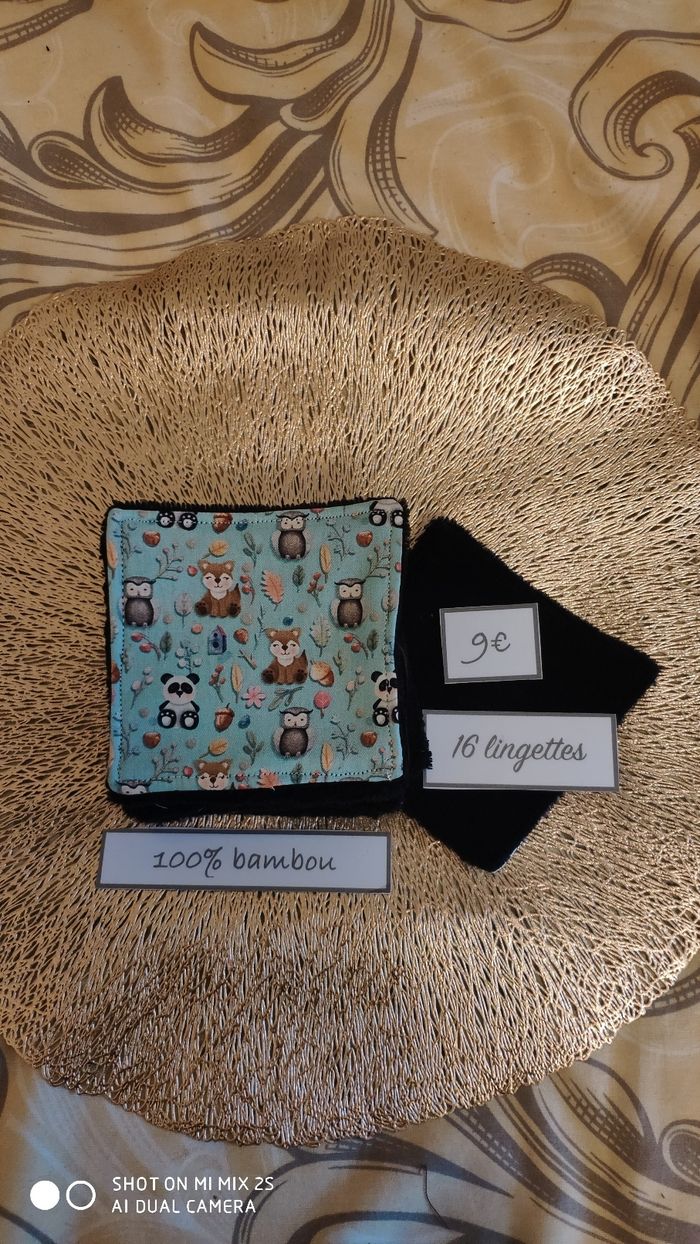 16 lingettes lavables neuf